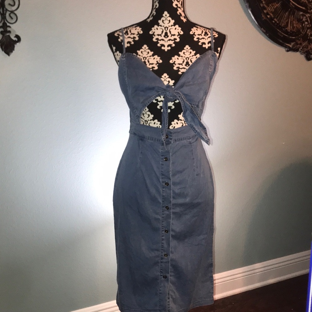 Denim Dress NWOT